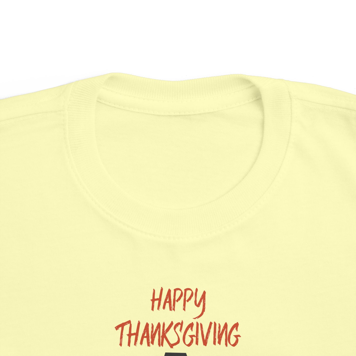 "Happy Thanksgiving" Toddler's Fine Jersey Tee