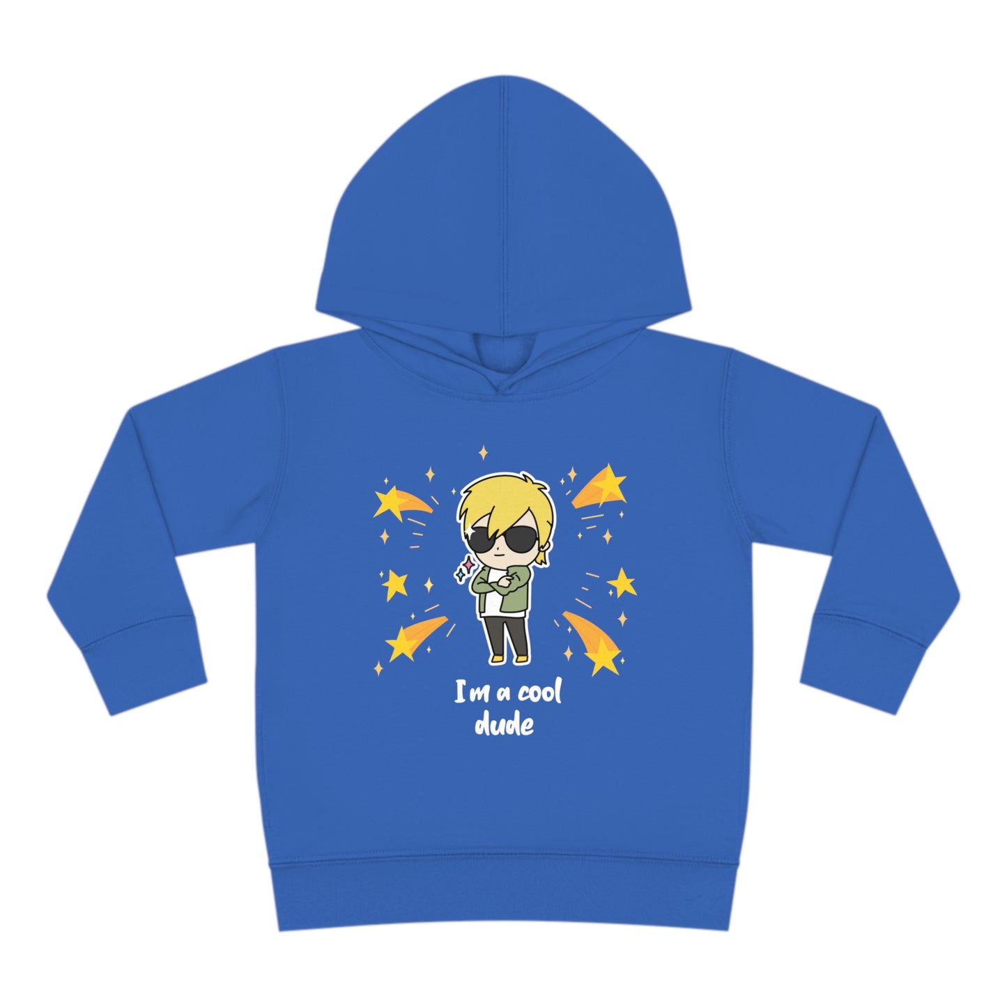 "I'm a cool dude" Toddler Pullover Fleece Hoodie