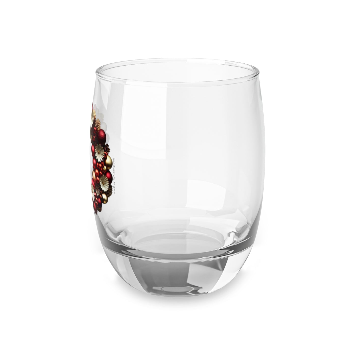 "Christmas wreath" Whiskey Glass