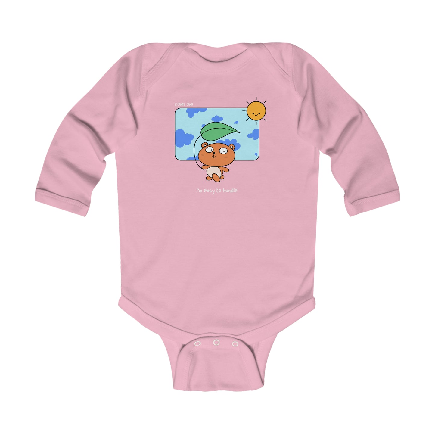 " I'm easy to handle" Infant Long Sleeve Bodysuit