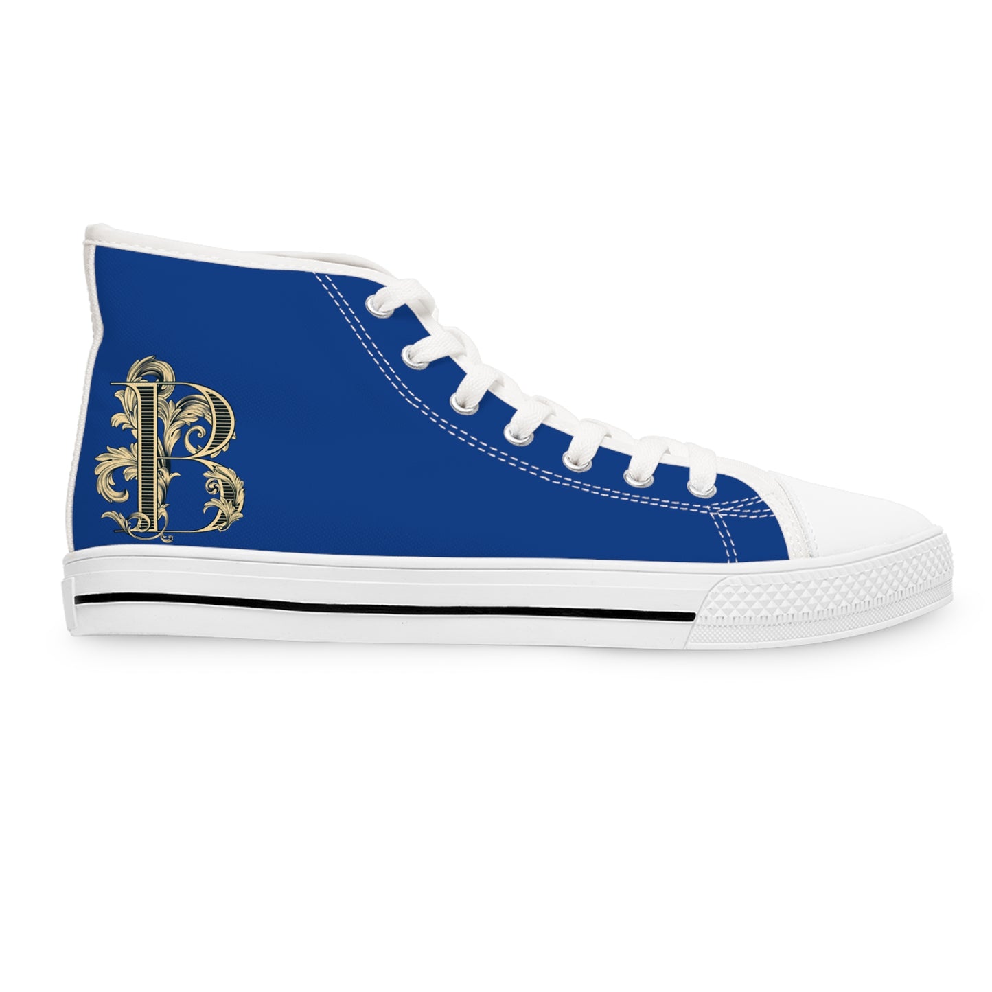 Women's blue graffiti High Top Sneakers