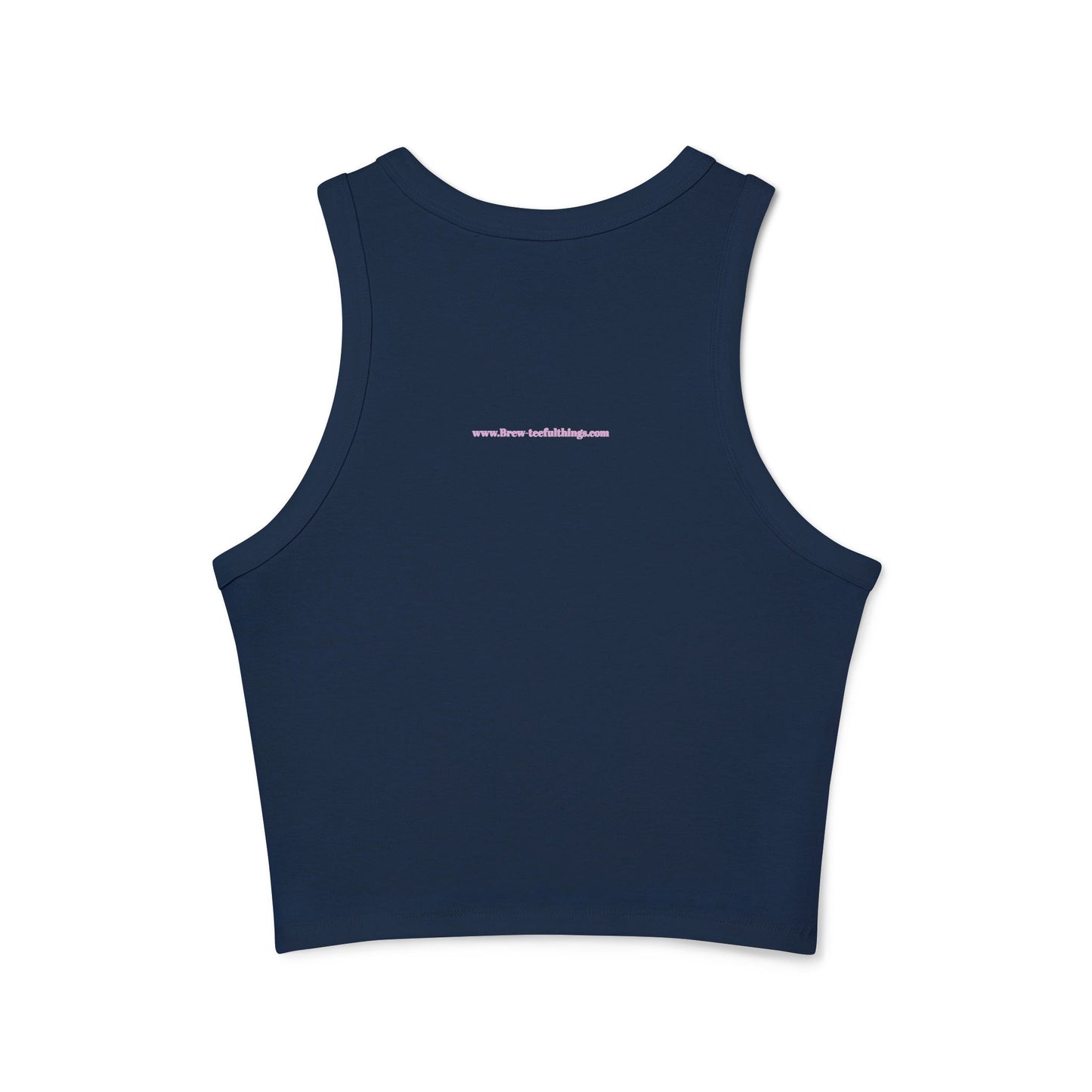 "Cupid free zone" Women's Micro Rib Racer Tank Top