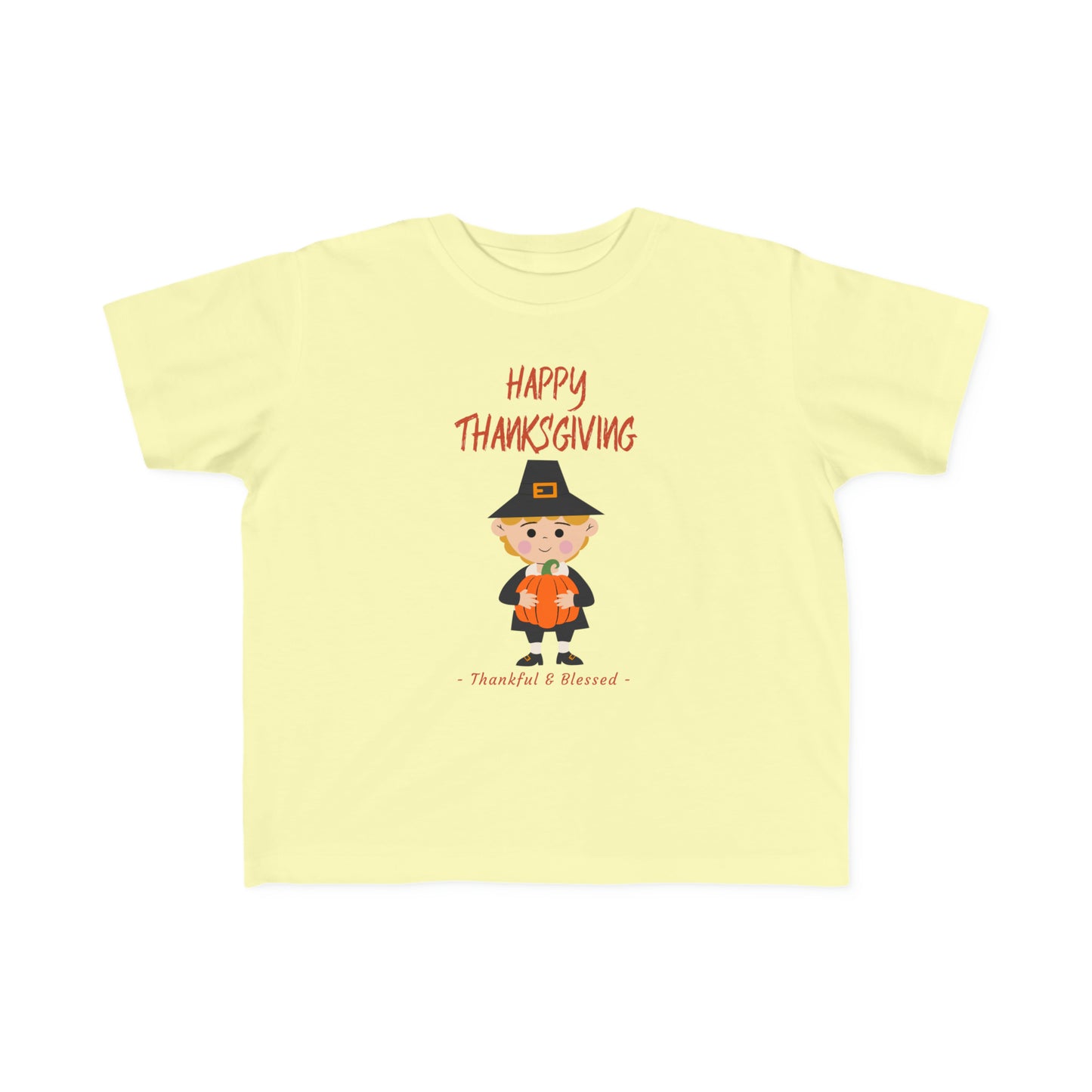 "Happy Thanksgiving" Toddler's Fine Jersey Tee