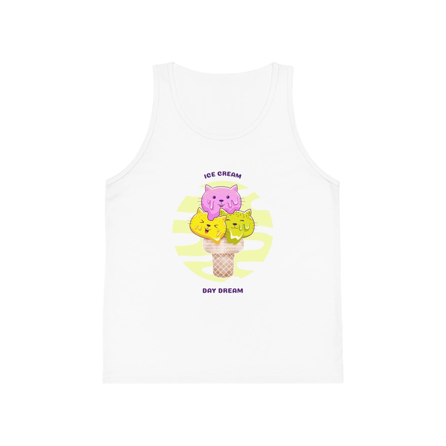 "Ice cream,day dream" Kid's Jersey Tank Top