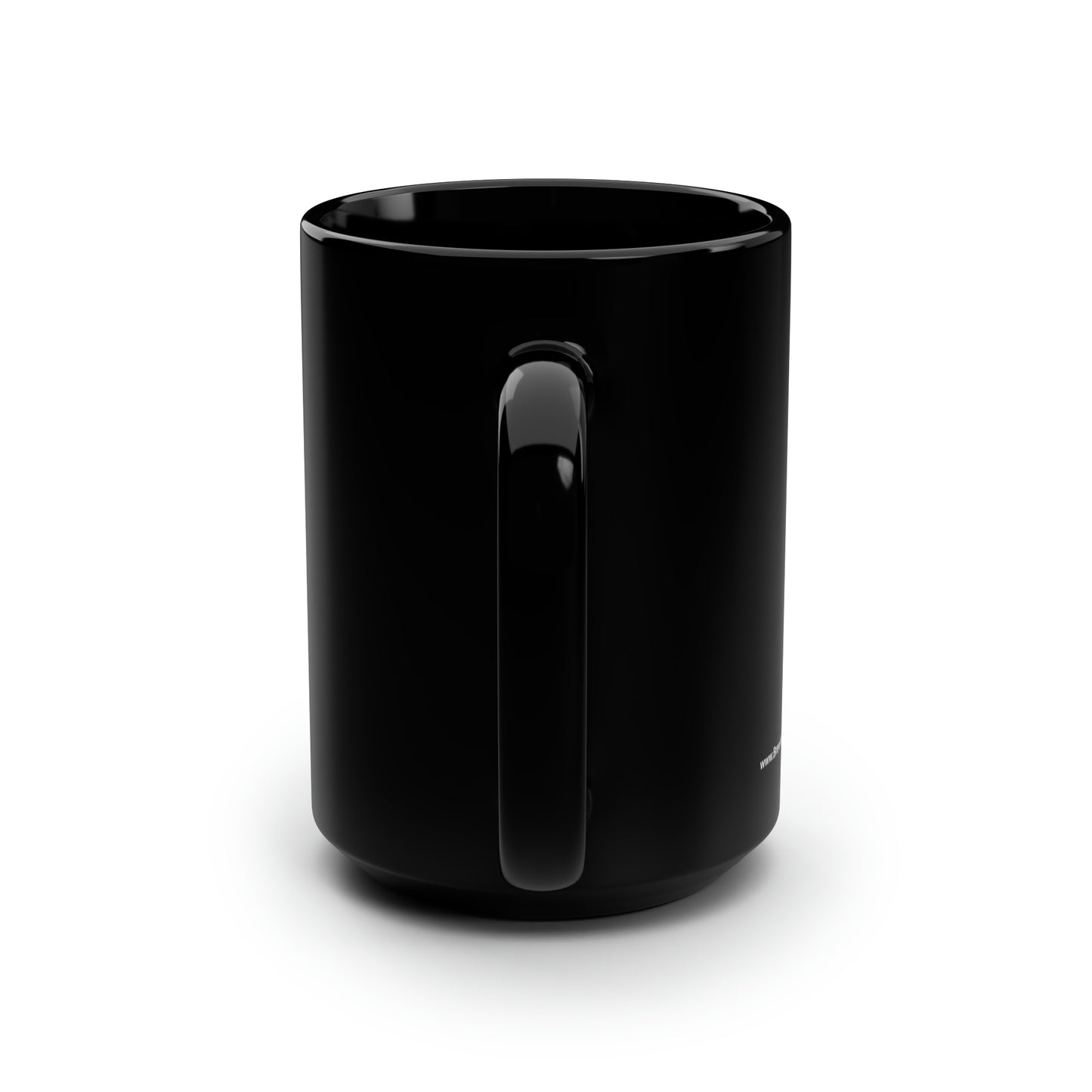 "Well done is better than well said" Black Mug, 15oz