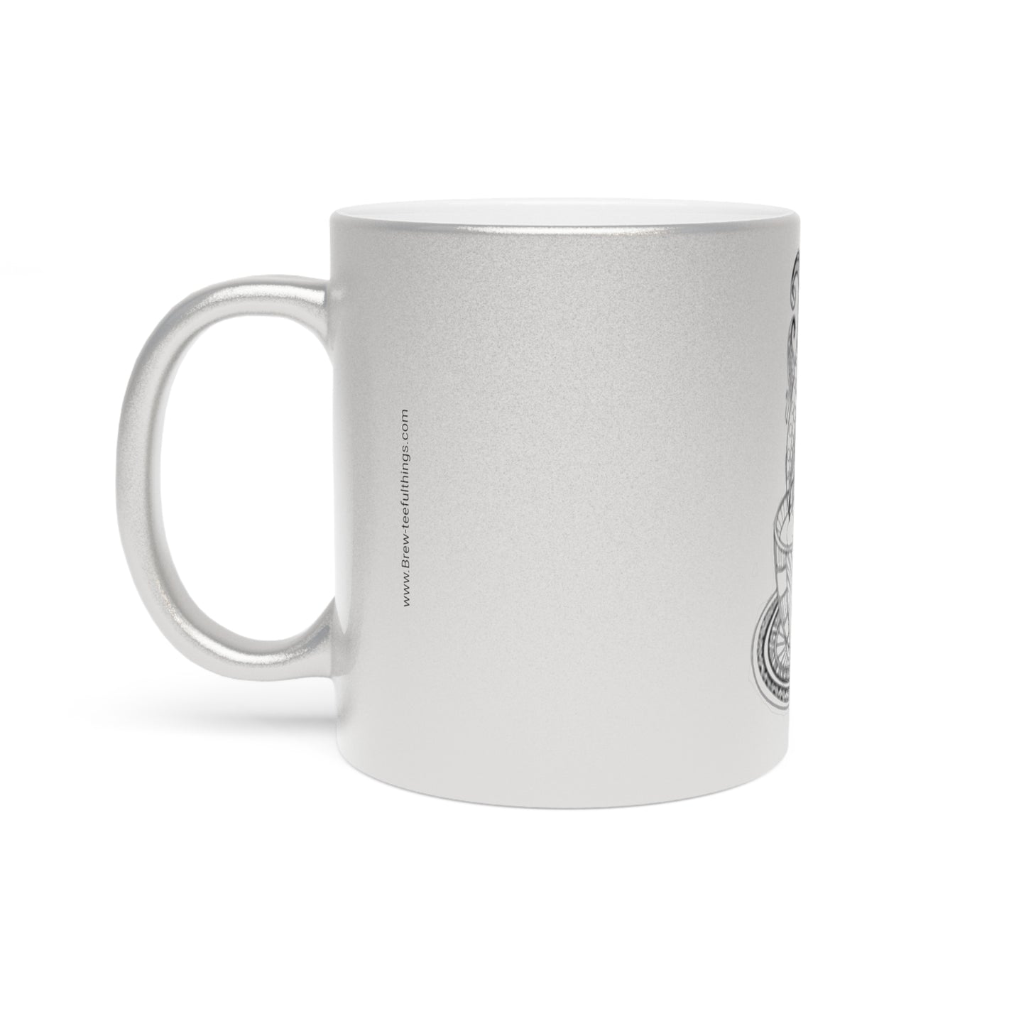 " Coffee time" Metallic Mug (Silver\Gold)