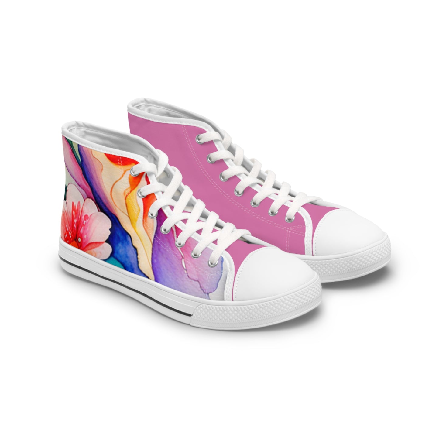 Women's High Top Watercolor Sneakers