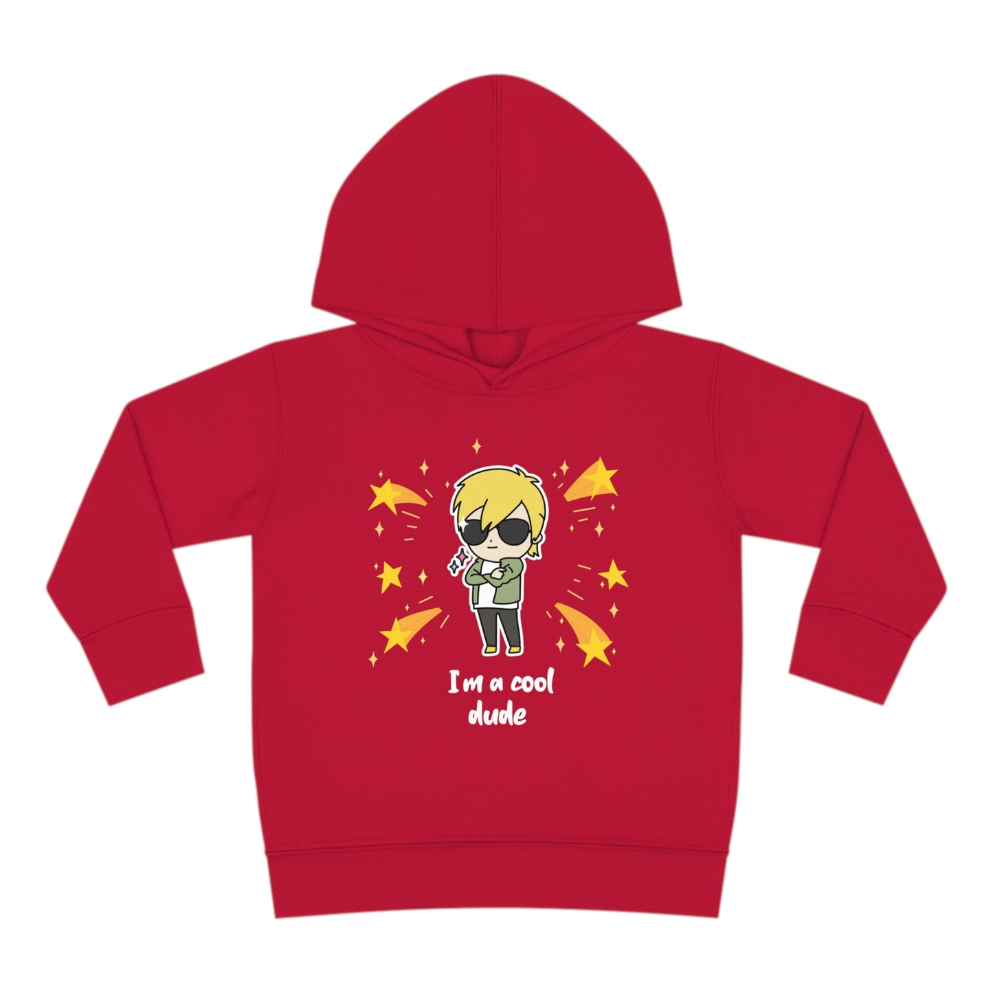 "I'm a cool dude" Toddler Pullover Fleece Hoodie