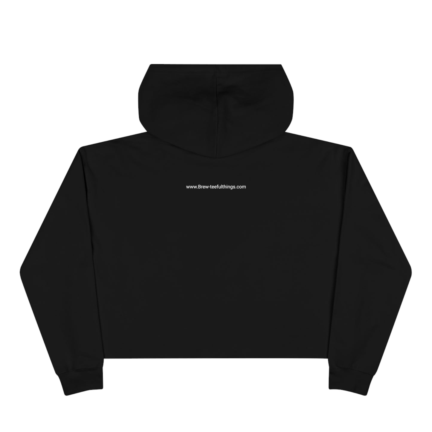 "Stay strong, never give up" Crop Hoodie