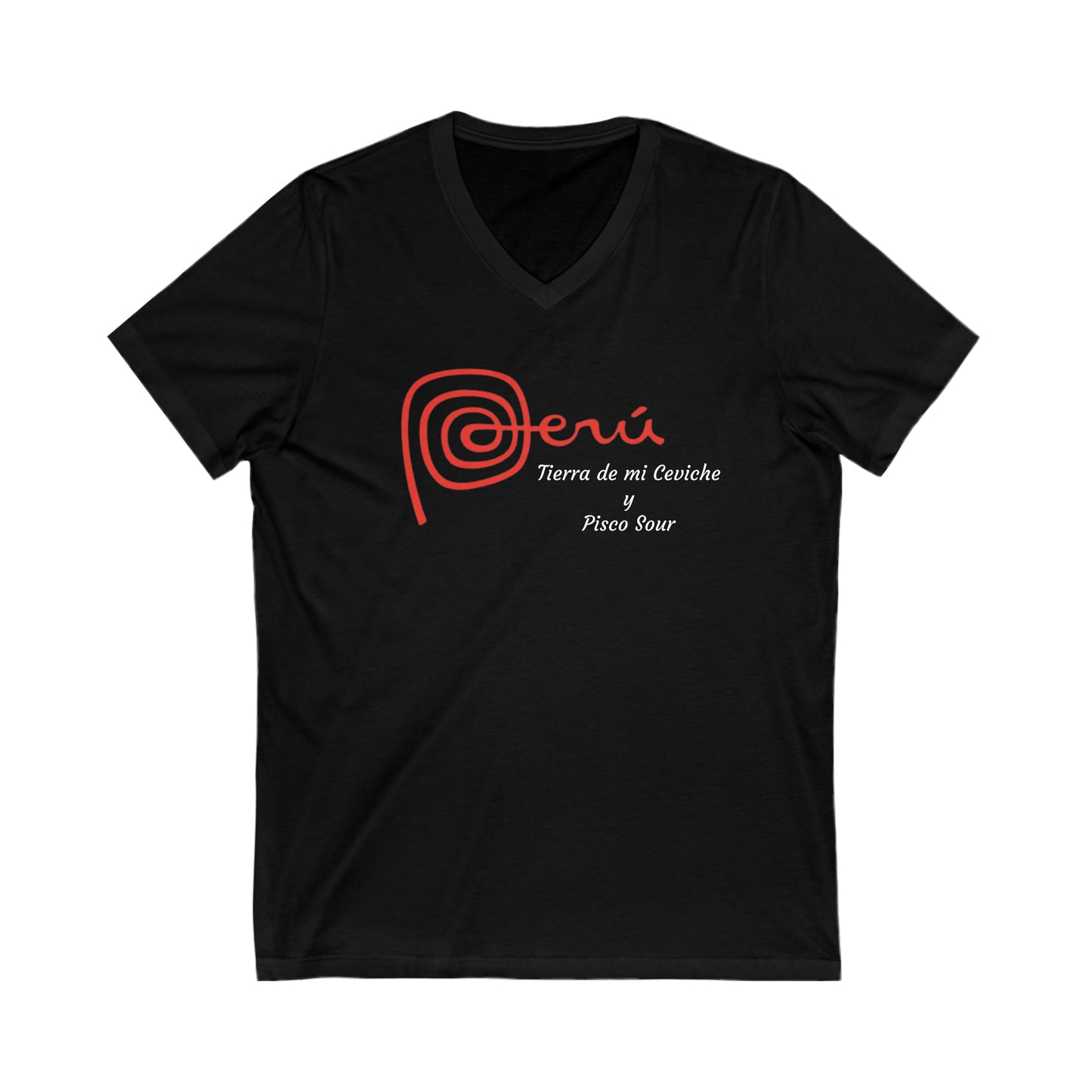Unisex Jersey Short Sleeve V-Neck Tee
