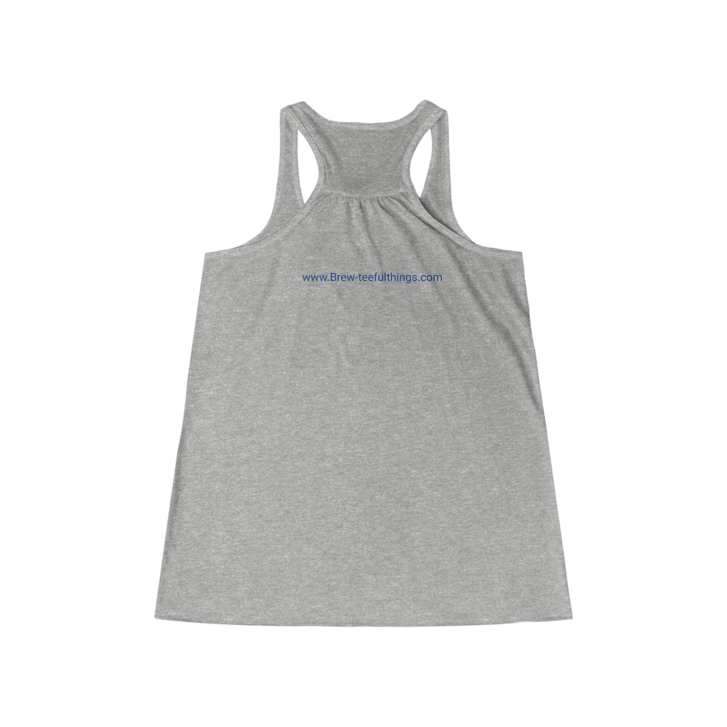 "...and exhale" Women's Flowy Racerback Tank