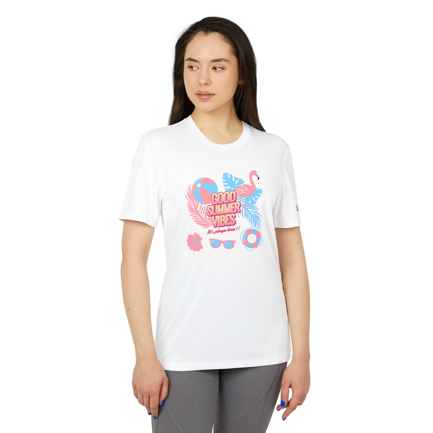 "Good summer vibes" adidas® Unisex Sport T-shirt