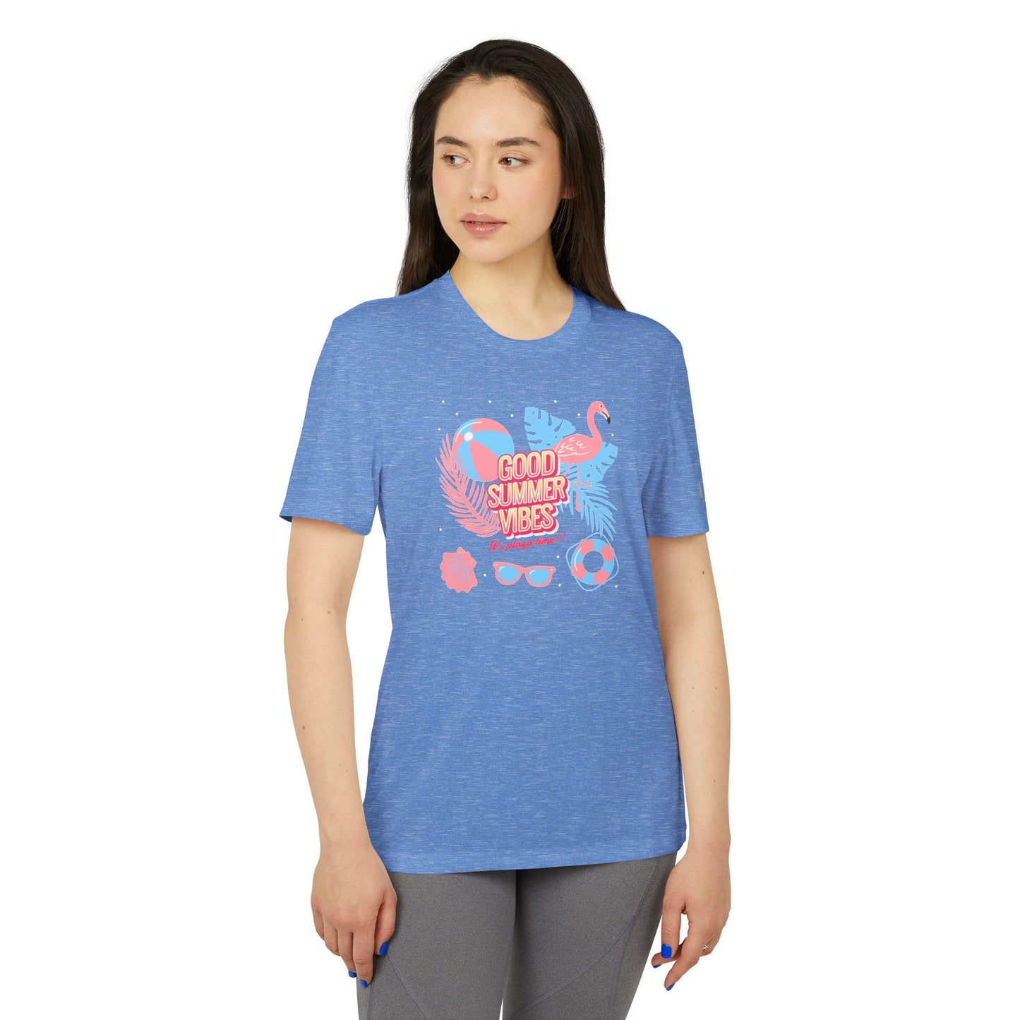 "Good summer vibes" adidas® Unisex Sport T-shirt