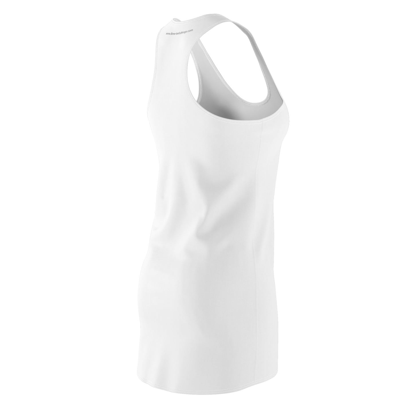 "The mom" a lazy day matching your pet women's Cut & Sew Racerback Dress (AOP)