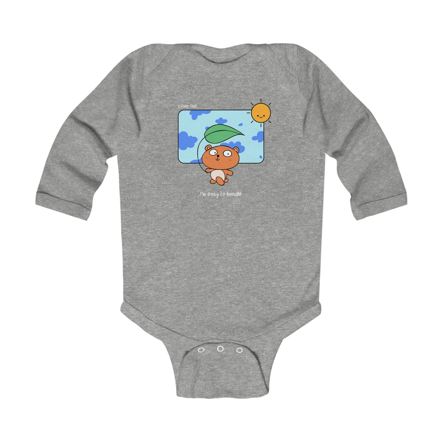 " I'm easy to handle" Infant Long Sleeve Bodysuit