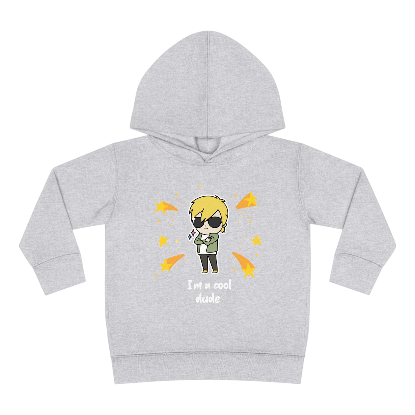 "I'm a cool dude" Toddler Pullover Fleece Hoodie