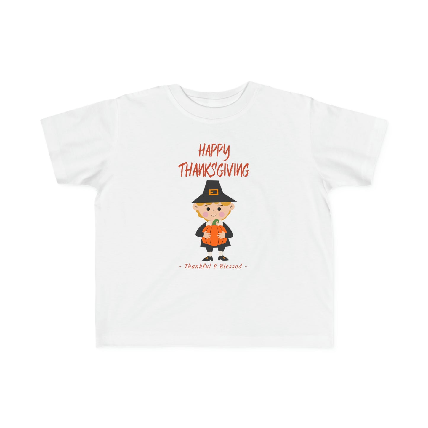 "Happy Thanksgiving" Toddler's Fine Jersey Tee