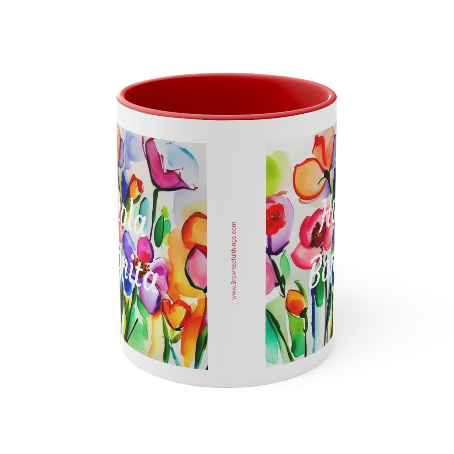 "Hola Bonita" Accent Coffee Mug, 11oz