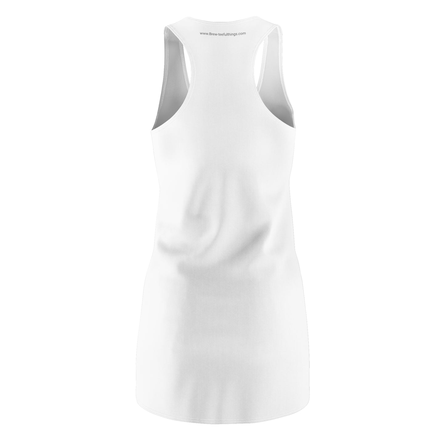 "The mom" a lazy day matching your pet women's Cut & Sew Racerback Dress (AOP)