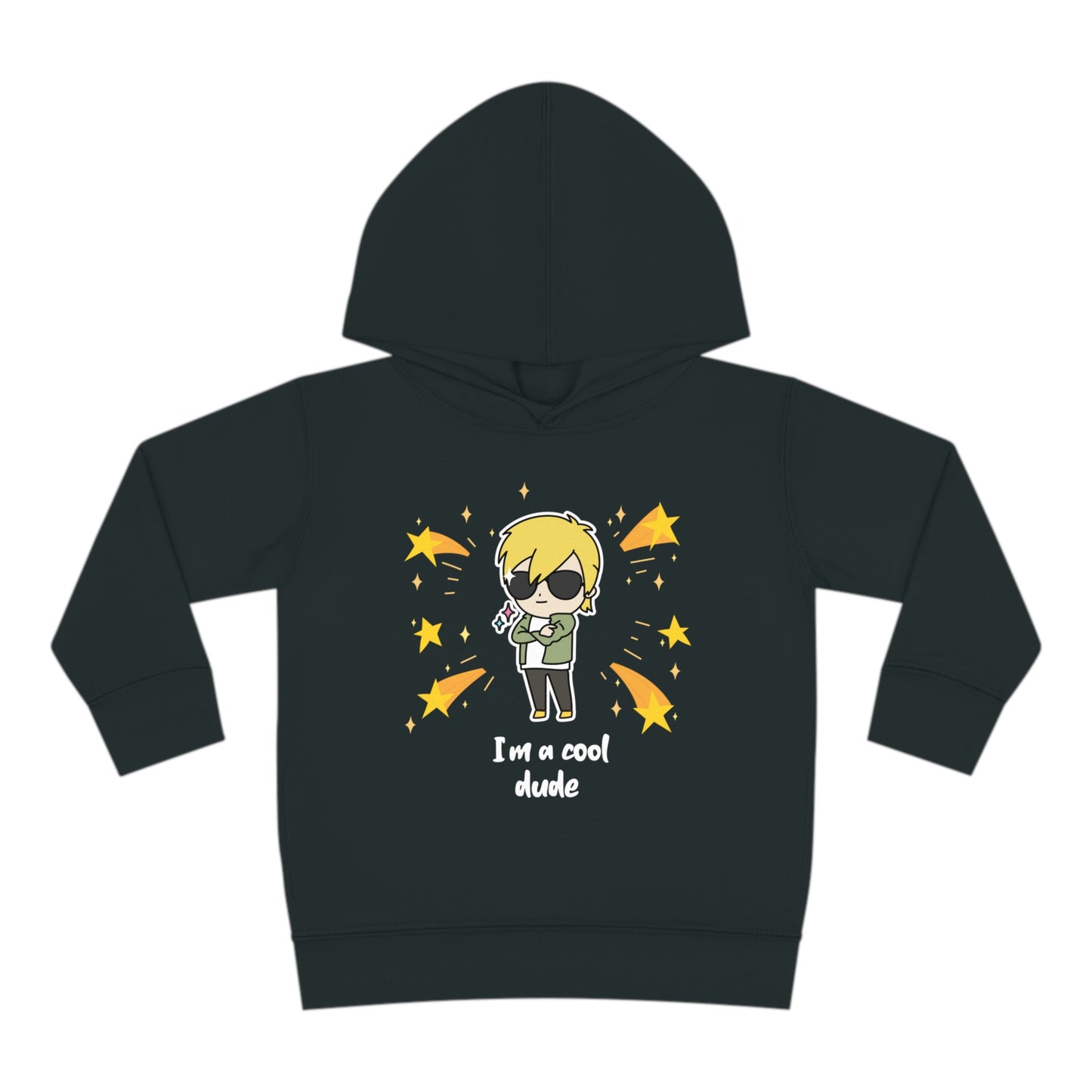 "I'm a cool dude" Toddler Pullover Fleece Hoodie