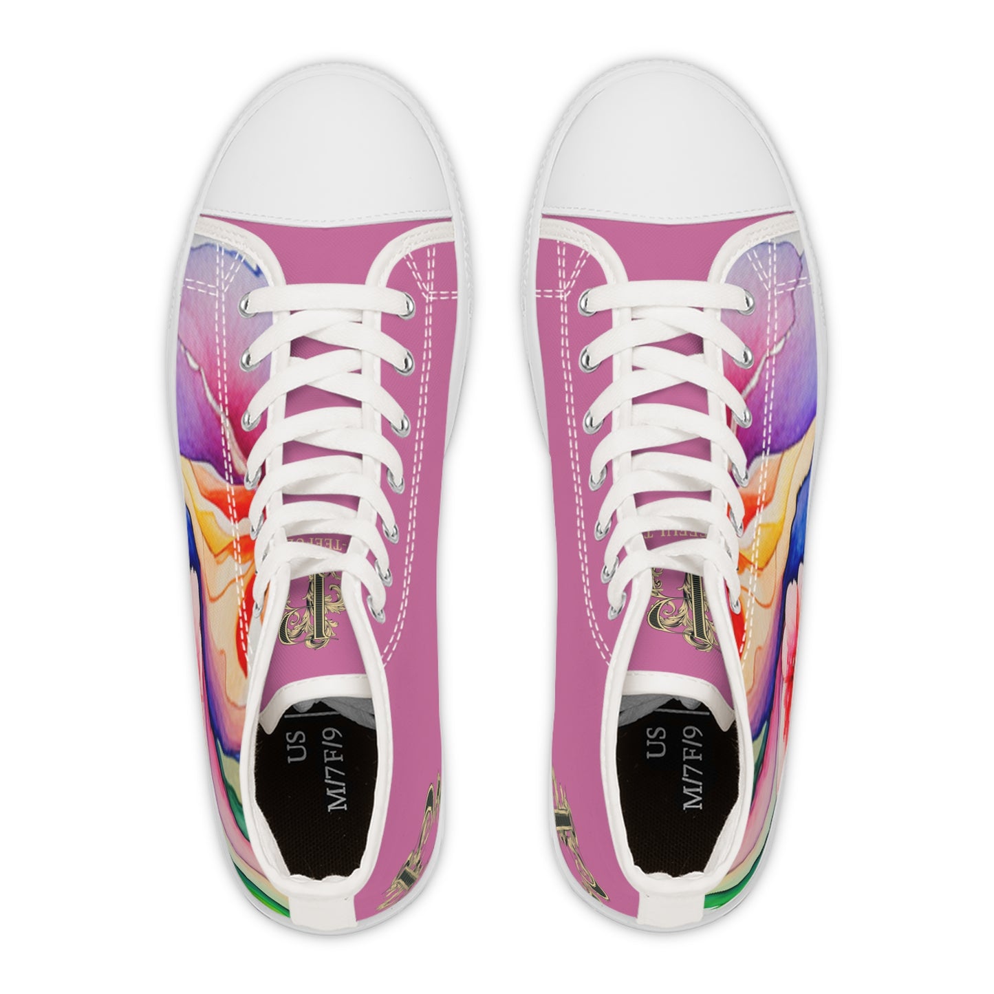 Women's High Top Watercolor Sneakers