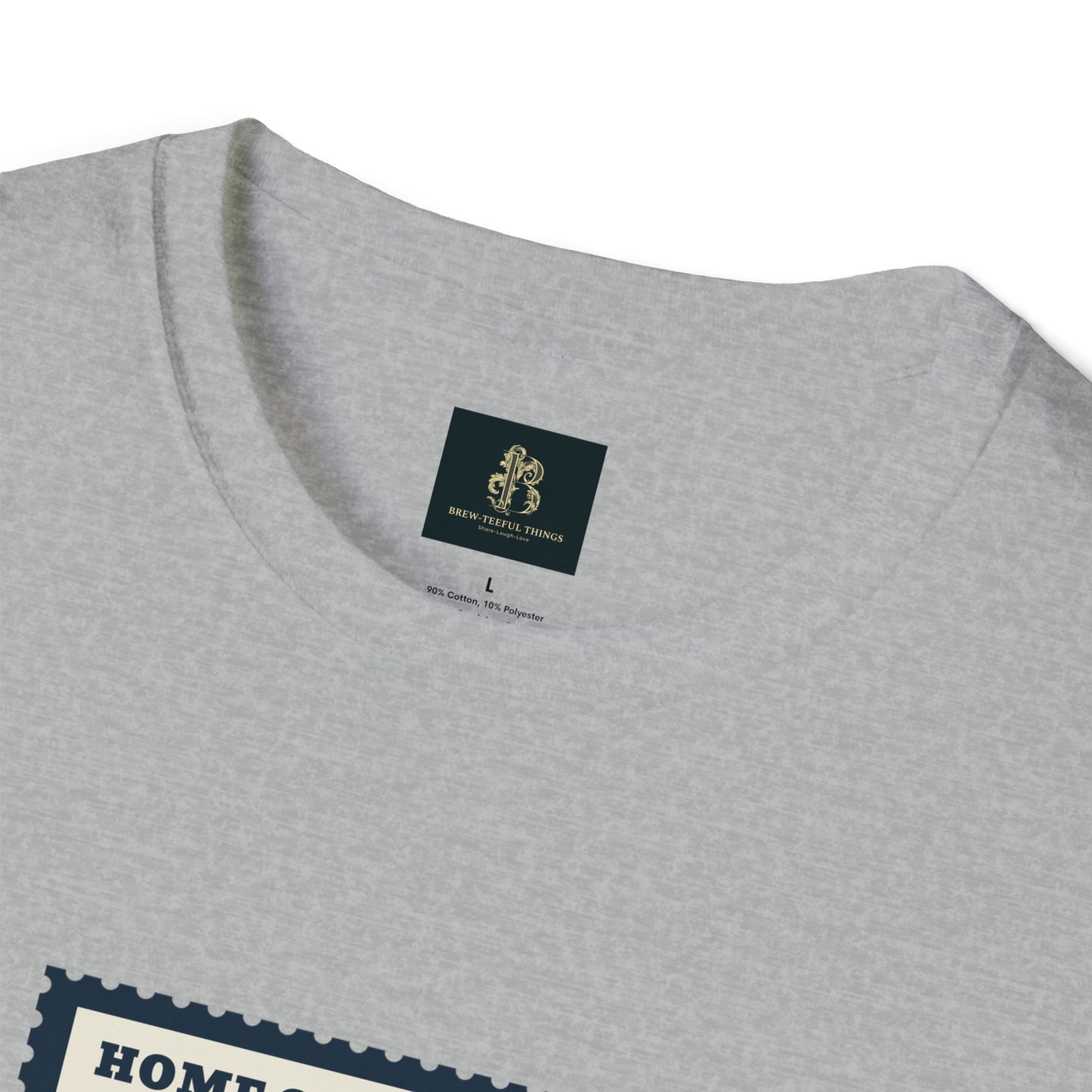 "Home of the free because of the brave" Unisex Softstyle T-Shirt