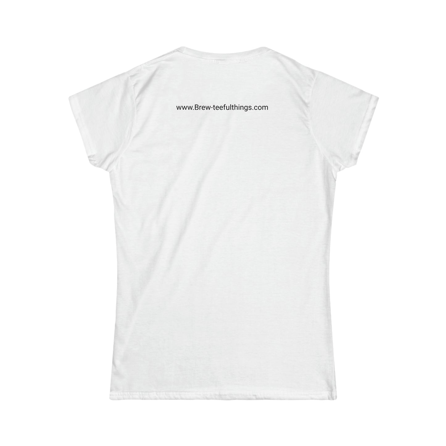 "Warning, beautifully smart" Women's Softstyle Tee. Let the world know who you are..