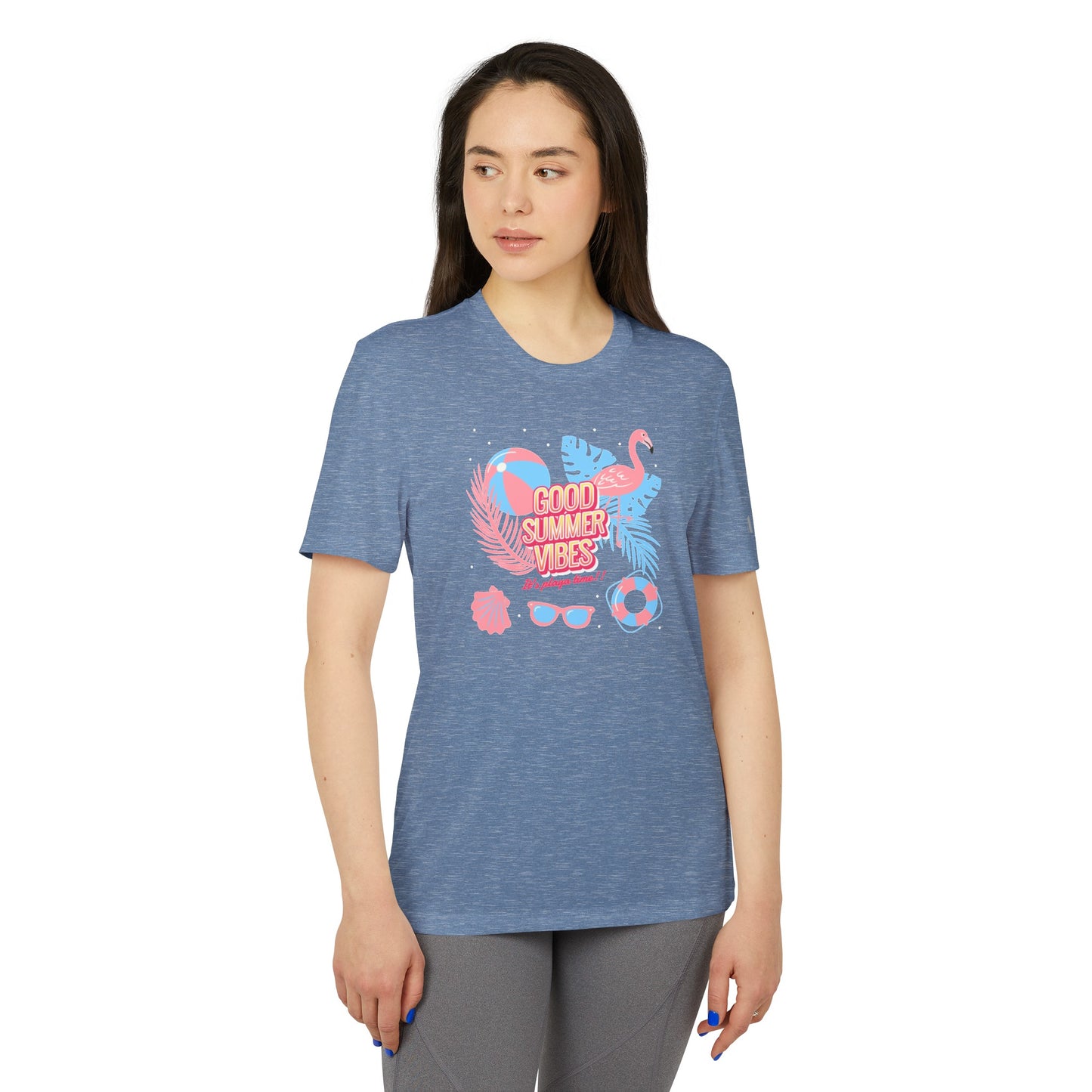 "Good summer vibes" adidas® Unisex Sport T-shirt