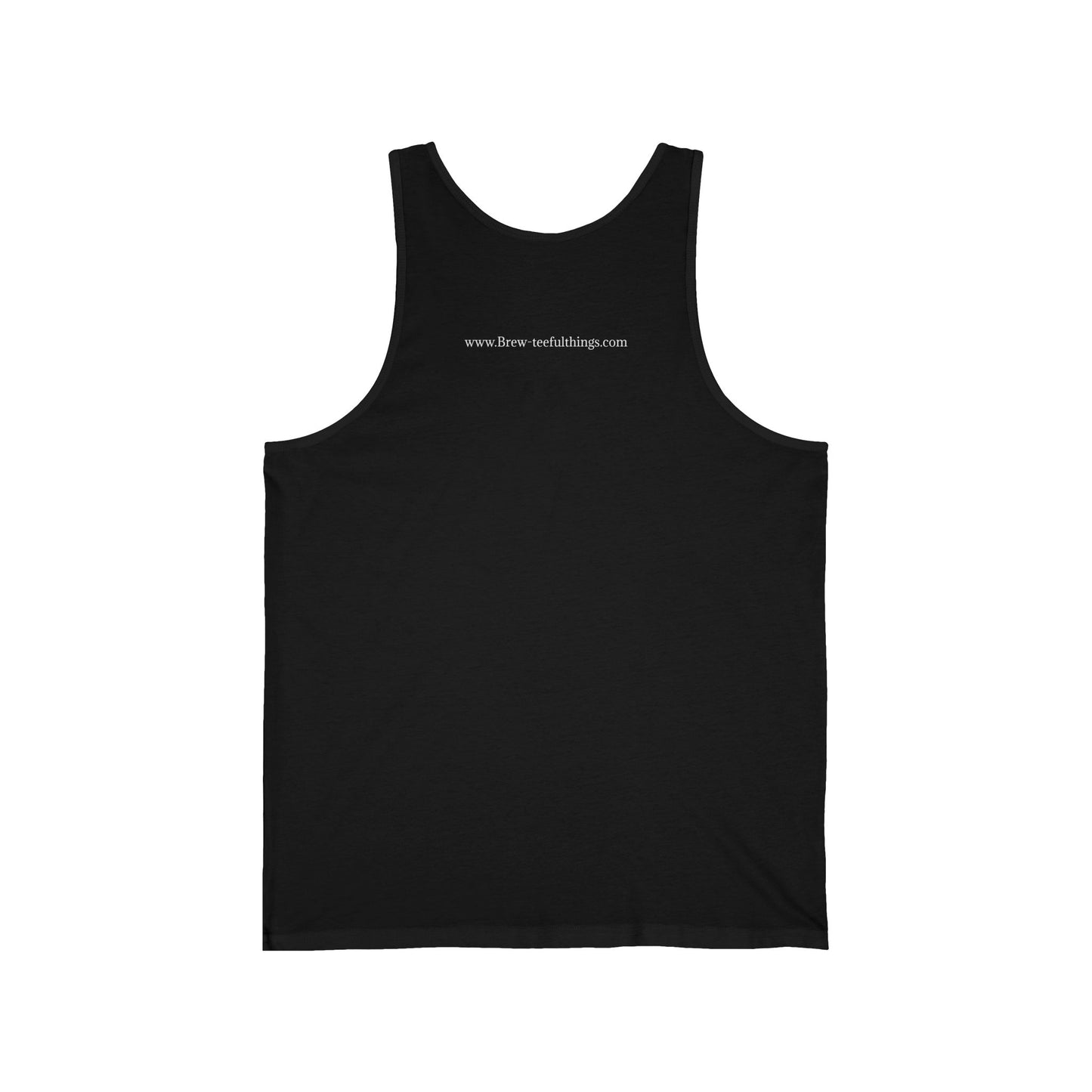 "Coffee now, wine later" Unisex Jersey Tank