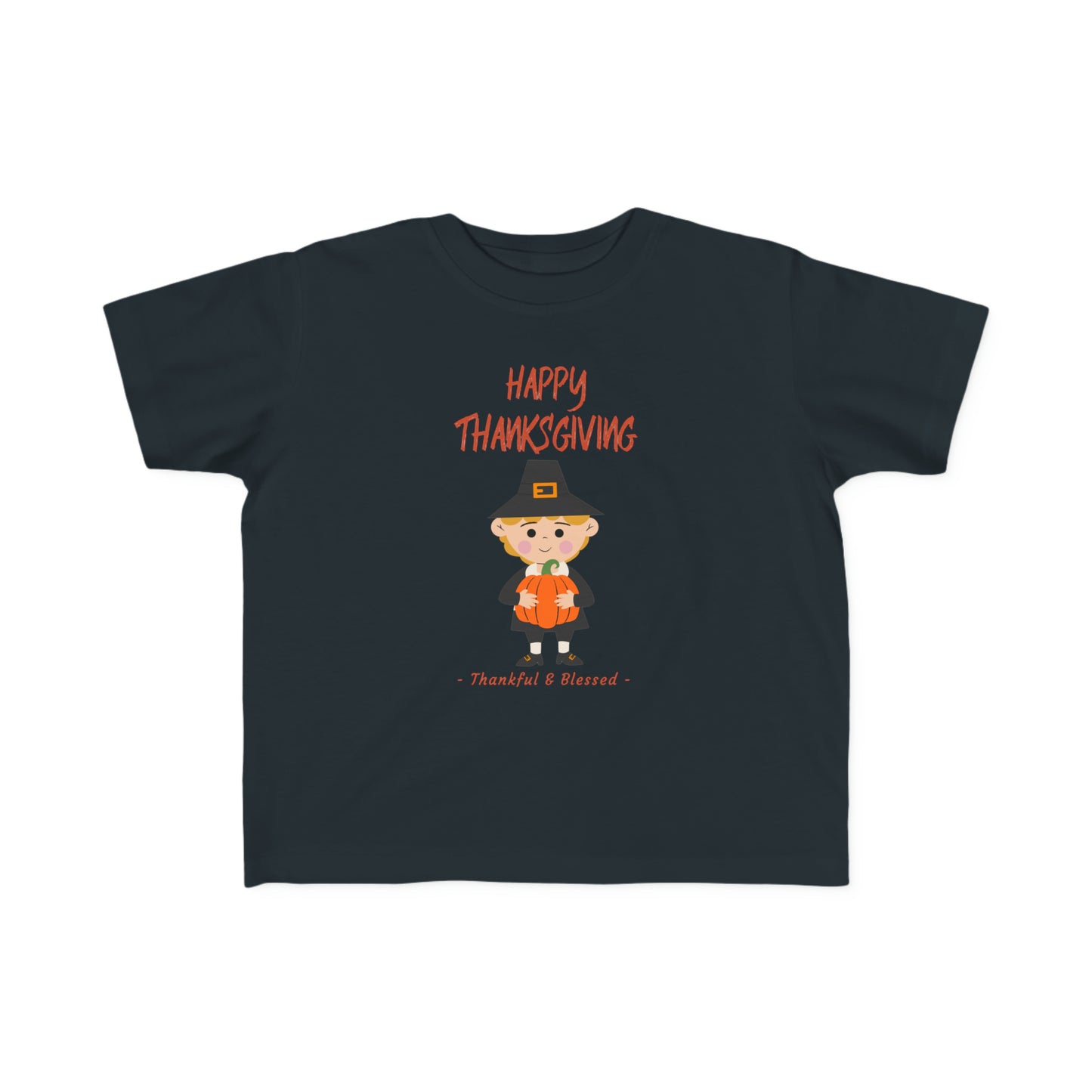 "Happy Thanksgiving" Toddler's Fine Jersey Tee