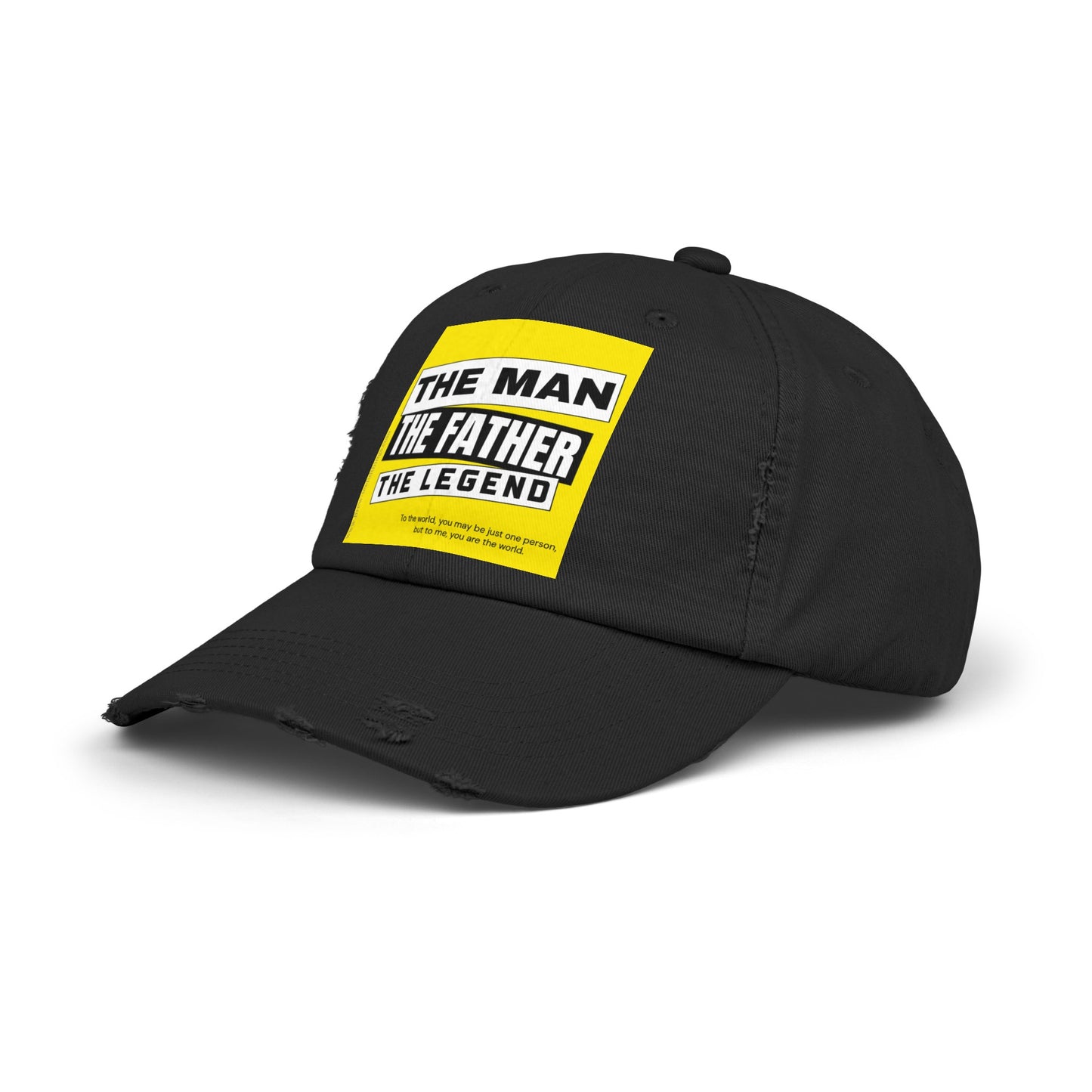 "The man, the father, the legend" Distressed Cap