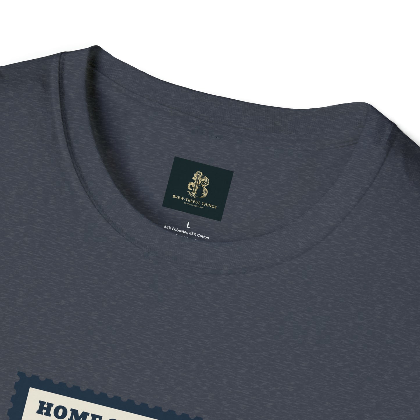 "Home of the free because of the brave" Unisex Softstyle T-Shirt