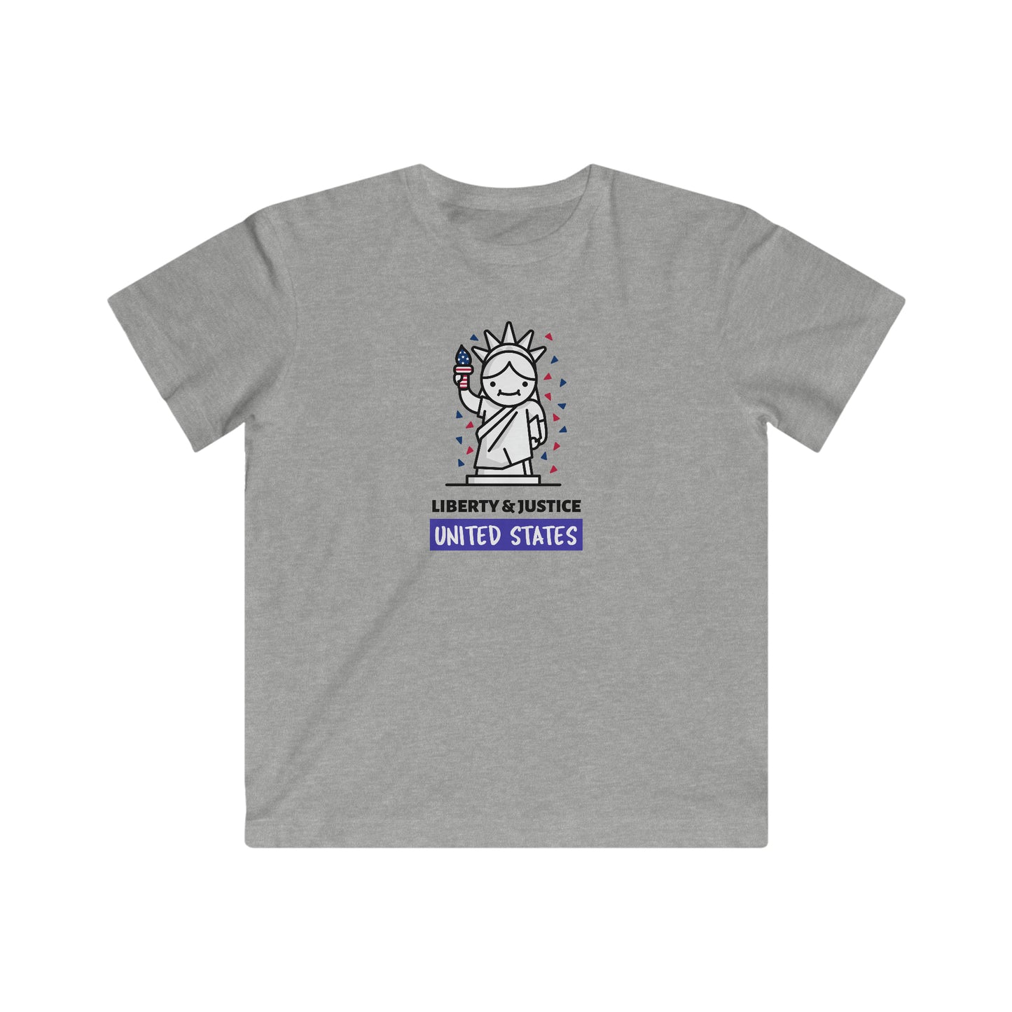 "Liberty and justice" Kids Fine Jersey Tee