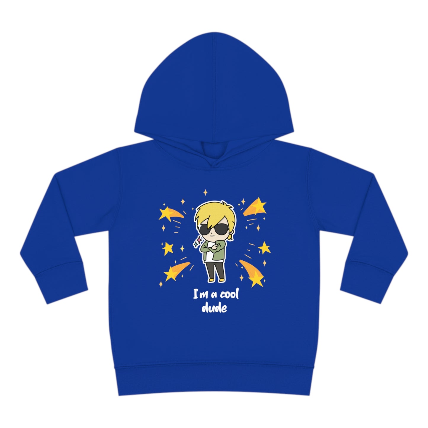 "I'm a cool dude" Toddler Pullover Fleece Hoodie
