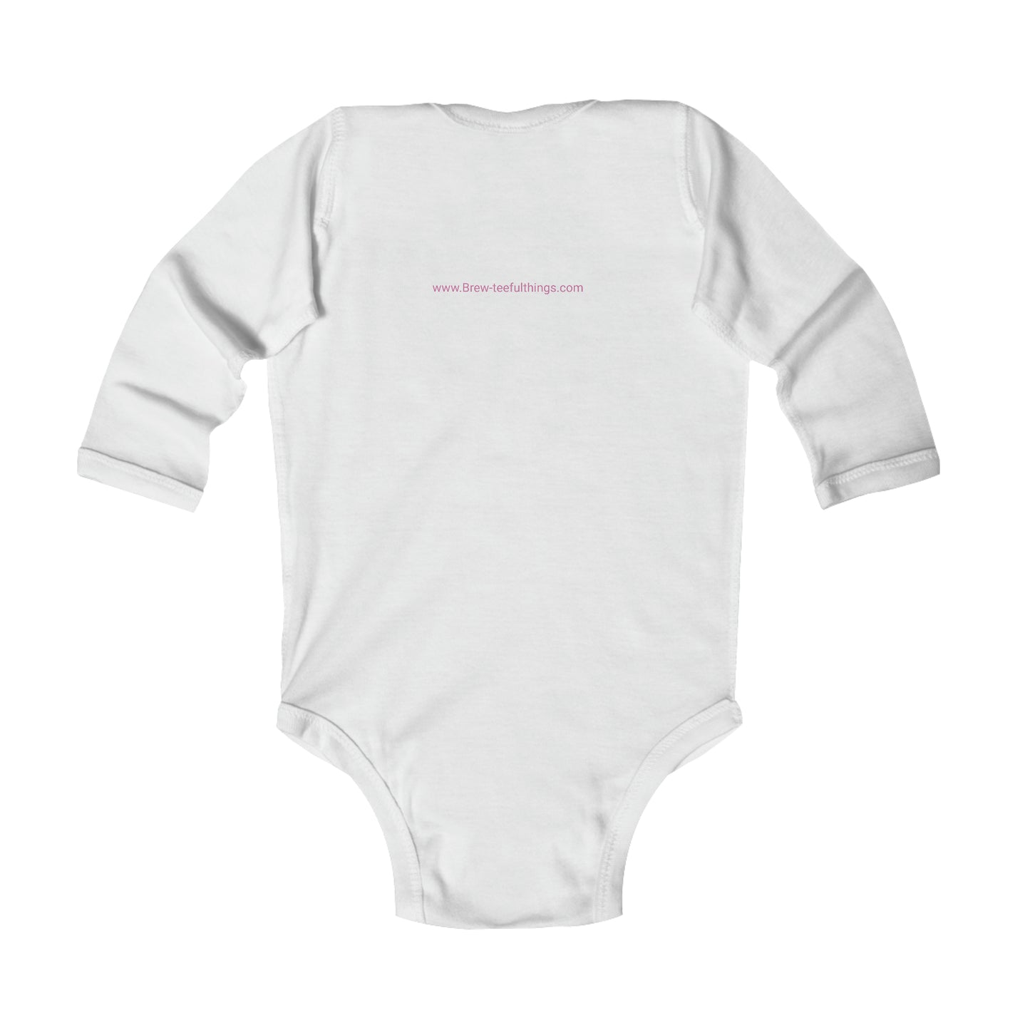 "Hola Mundo" (pink) Infant Long Sleeve Bodysuit