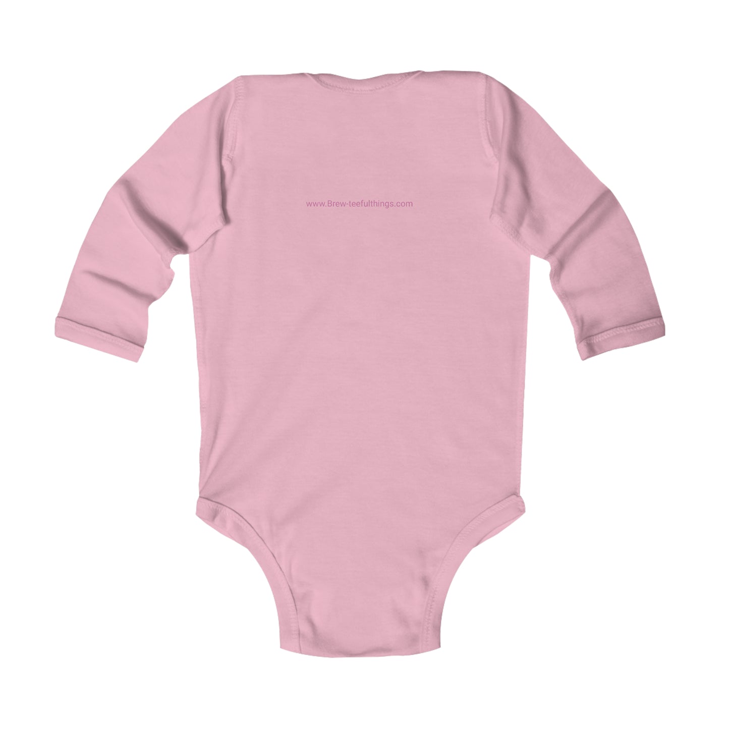 "Hola Mundo" (pink) Infant Long Sleeve Bodysuit