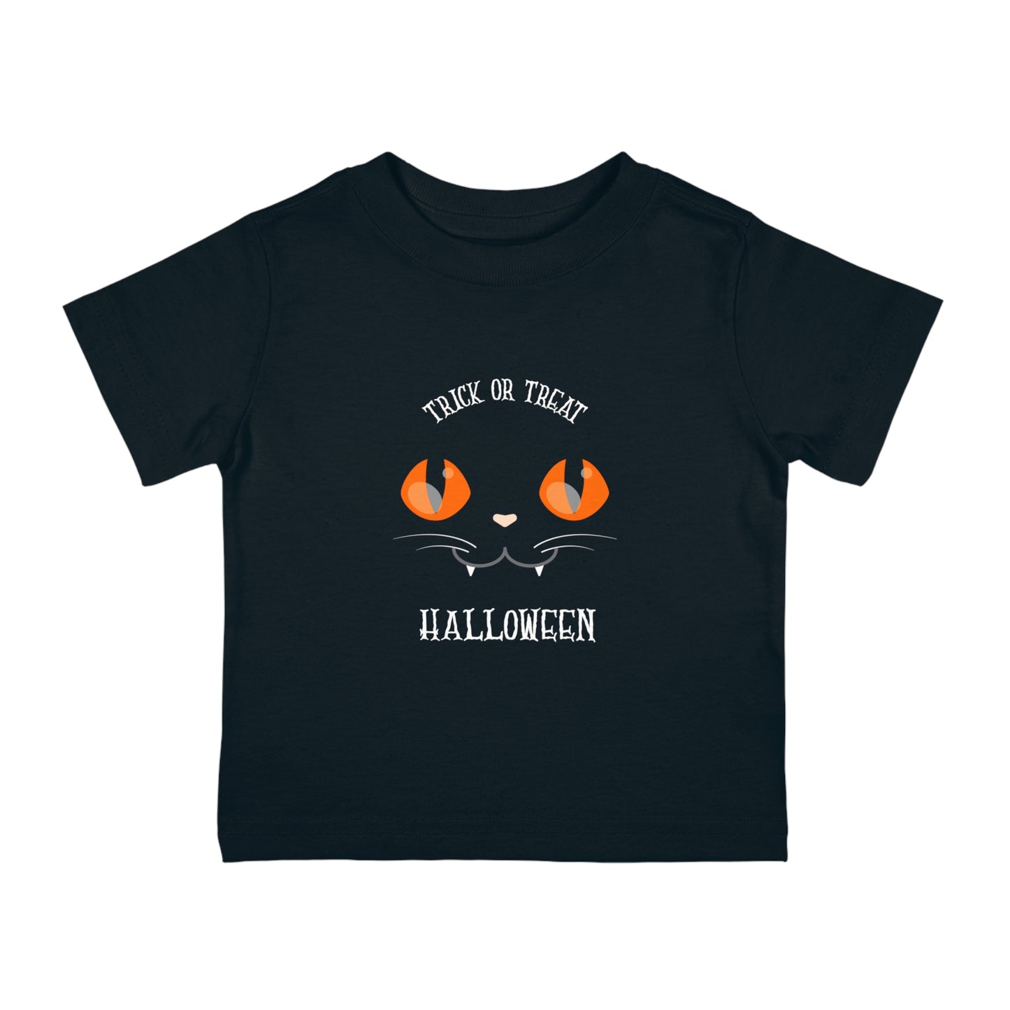 "Trick or treat Halloween" Infant Cotton Jersey Tee