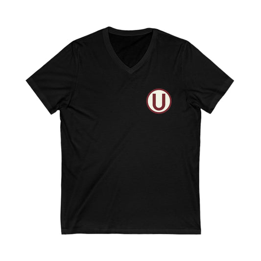 "Universitario PERU soccer team" Unisex Jersey Short Sleeve V-Neck Tee