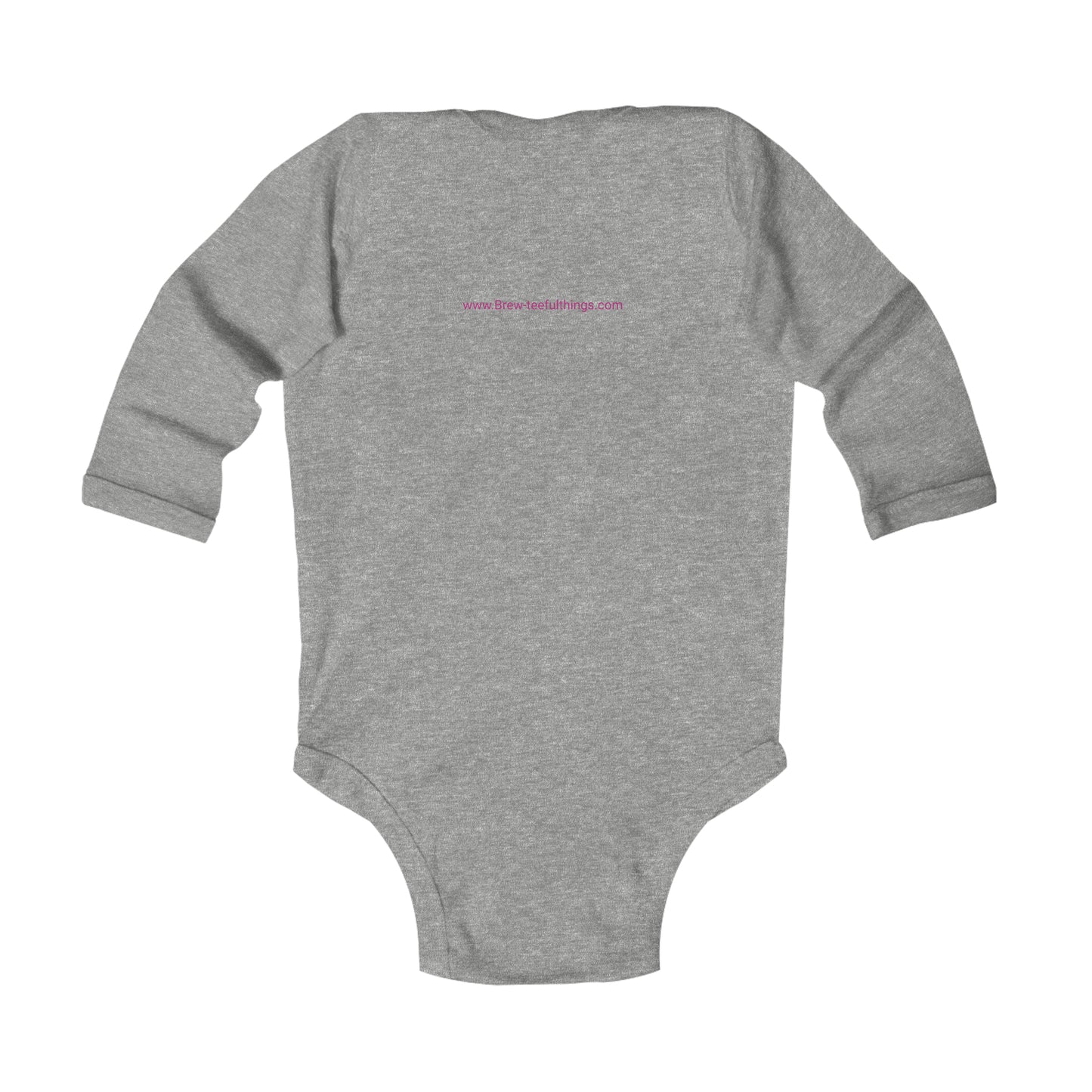 "Hola Mundo" (pink) Infant Long Sleeve Bodysuit