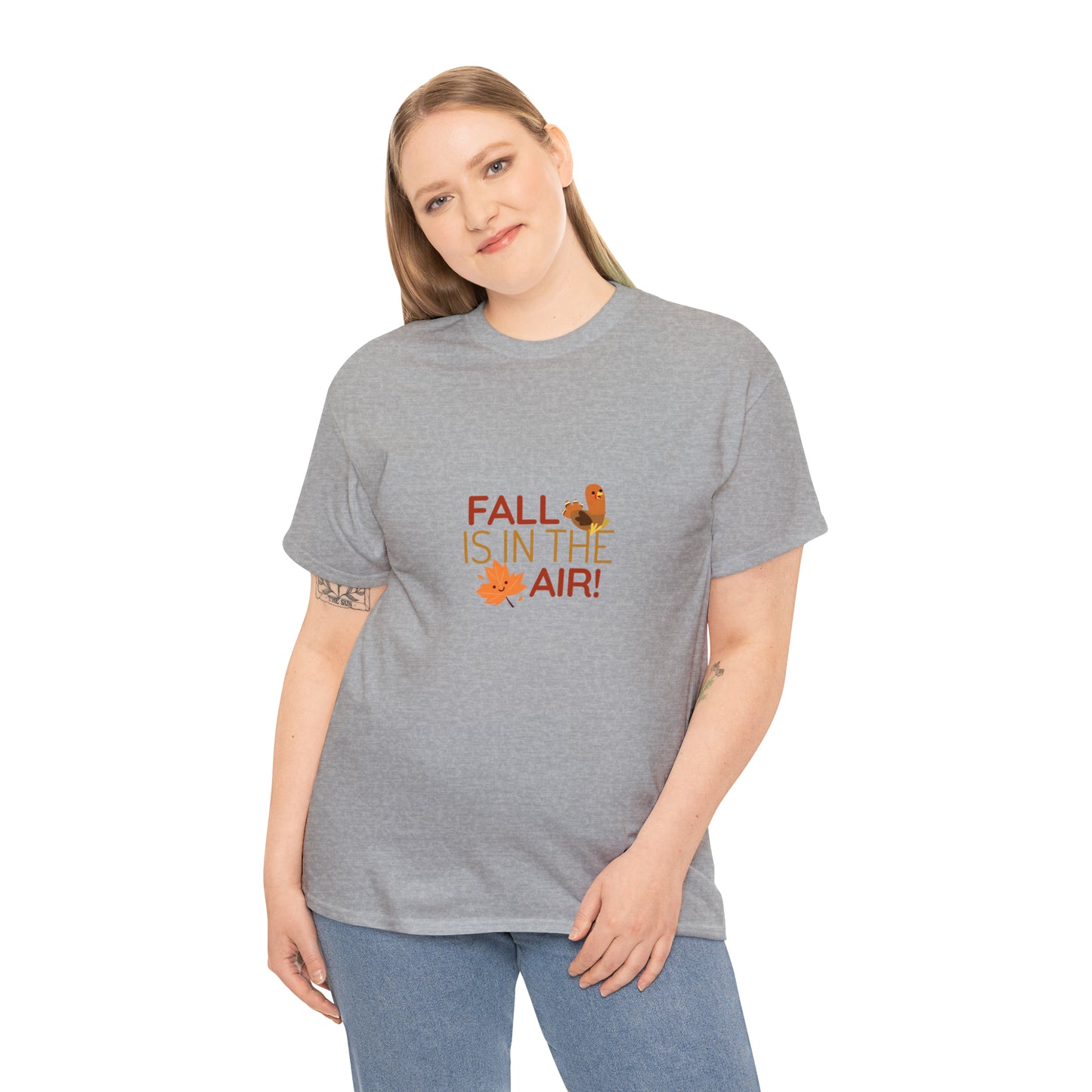 "Fall is in the air" Unisex Heavy Cotton Tee