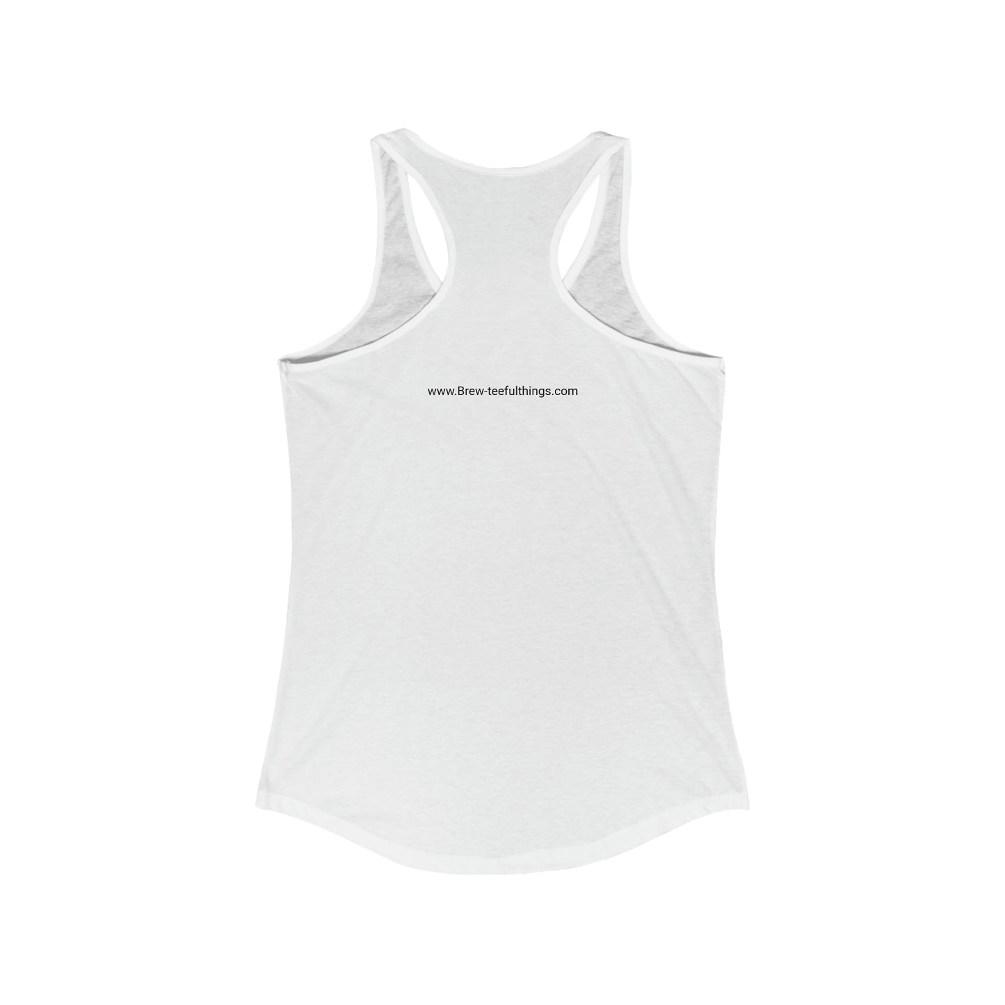 "I get enough exercise pushing my luck" Women's Ideal Racerback Tank
