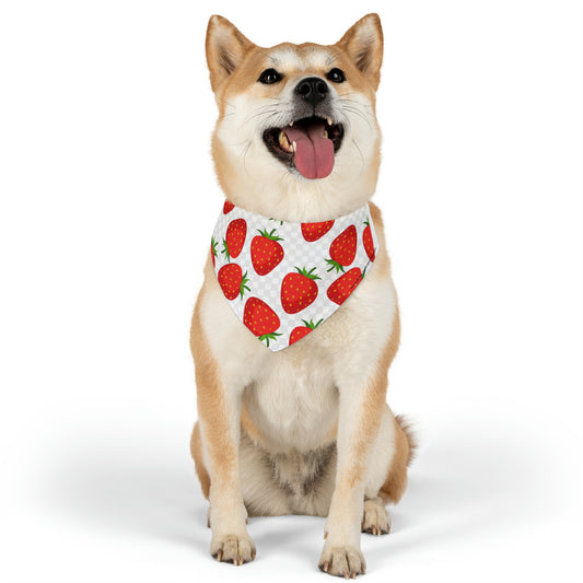 "Strawberry" Pet Bandana Collar