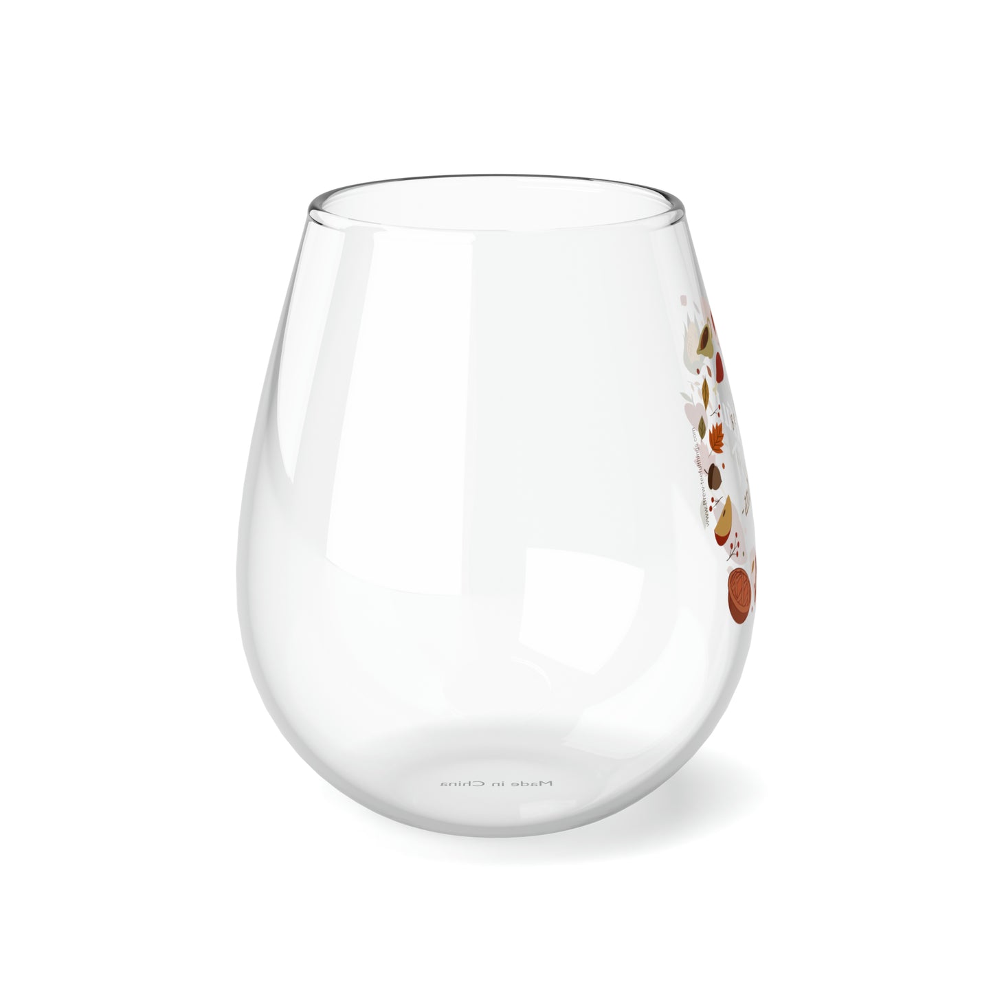 "Be Grateful, Thankful and Blessed " Stemless Wine Glass, 11.75oz